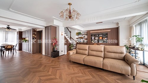 漢唐翰林府145m²復(fù)式，法式中古超會(huì)裝|長沙全屋整裝